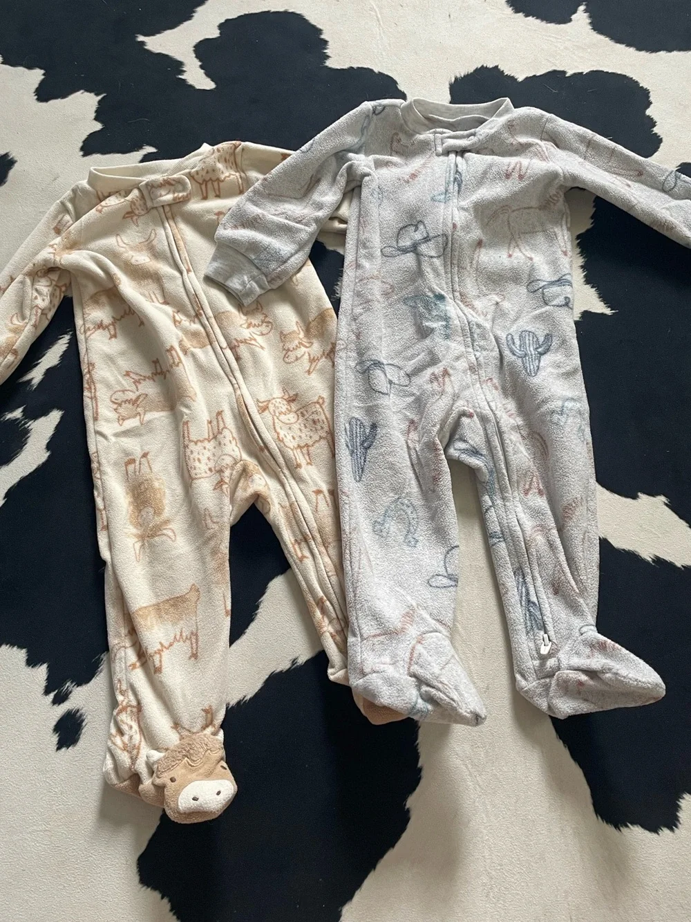 Fleece Western Footie Sleeper Bundle
